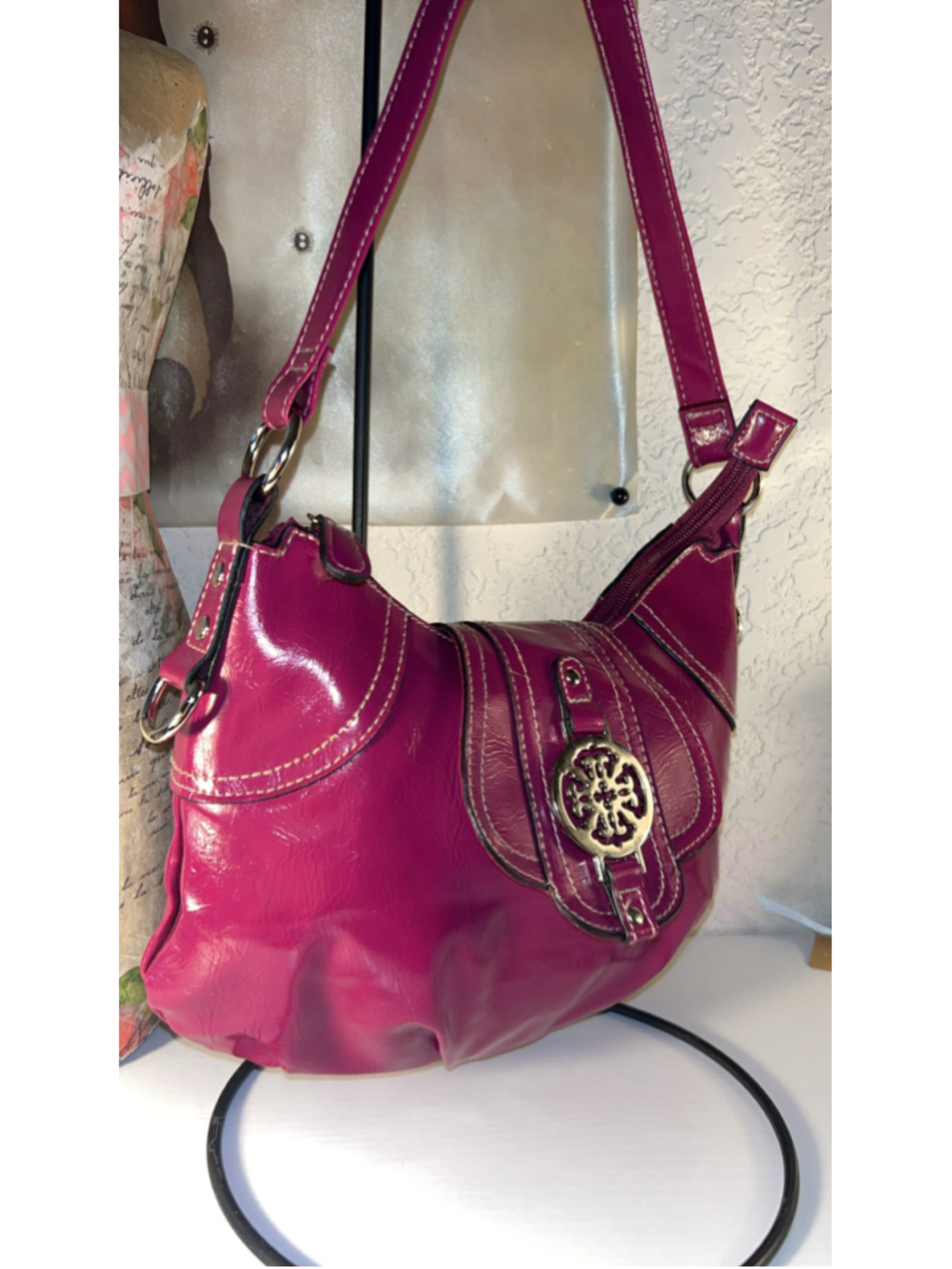 Women's Treviso Shoulder Bag One Size Pink Silver